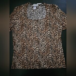 NWT - Frazier Lawrence Stretch Animal Print Jersey - Size XL